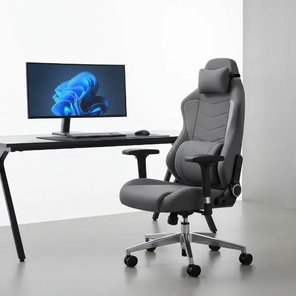 Boulies Master Series chair combining professional aesthetic and ergonomic gaming features.