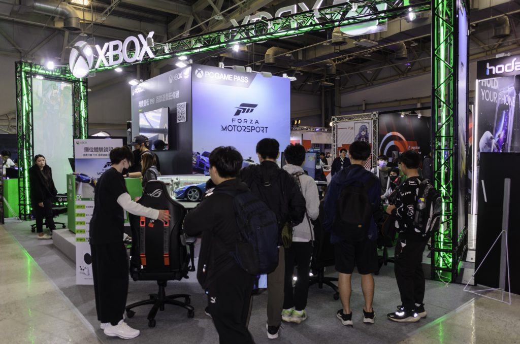 Gaming chair at a setup